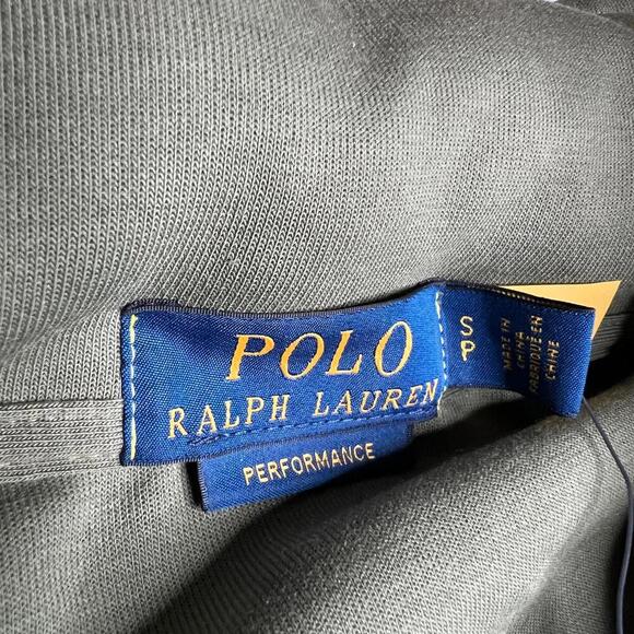 Polo Ralph Lauren Men's Double Knit Half Zip Sweatshirt Green Yellow $168 New - Picture 11 of 13